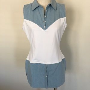 Skinny Shirt - size L chambray